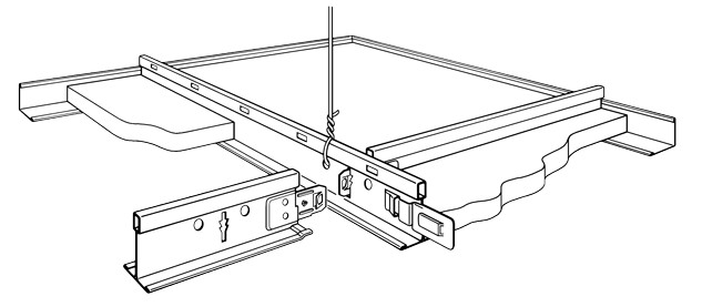 1200 seismic 15/16 inch exposed grid ceiling suspension system